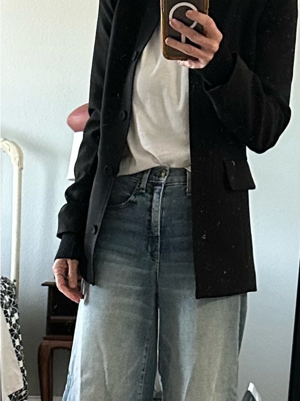Favorite Daughter Black Varsity Blazer - worn just once - Picture 7 of 9